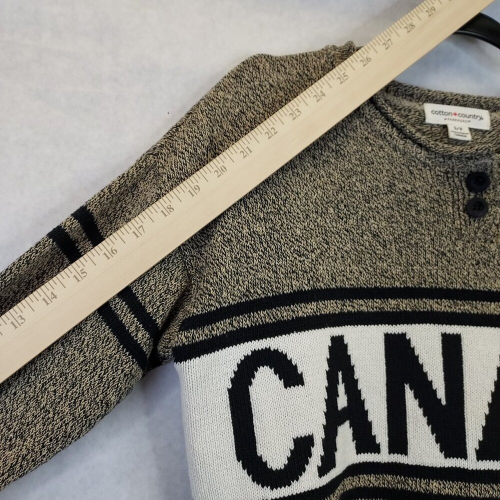 Cotton Country Parkhurst Henley Sweater Women S Knit Canada Maple Preppy Cabin - Picture 12 of 13